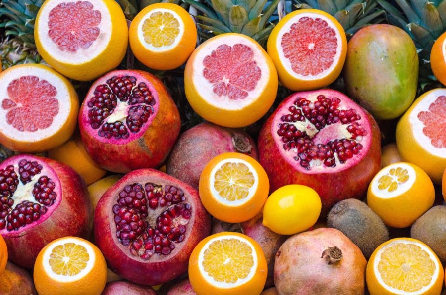 Vitamin-rich citrus fruits for focus